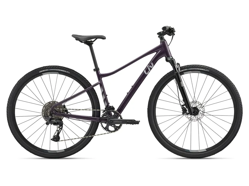Rove 1 Womens Hybrid Bike in Tyrian Purple